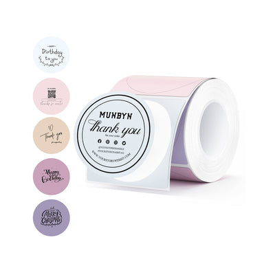 MUNBYN Etsy Kleingewerbe Etiketten Set für Verpackung und Organisation