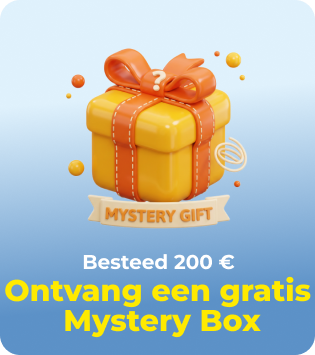 Bestel vanaf €200 en ontvang gratis een mystery box!