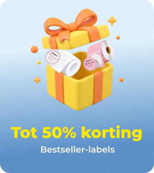 Bespaar tot 50% op labels