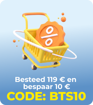 Bestel vanaf €119 en bespaar €10. Gebruik code BTS10