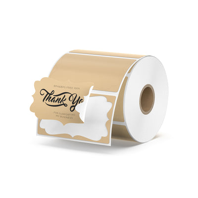 MUNBYN Kraft Thermal Labels for Product and Packaging Stickers