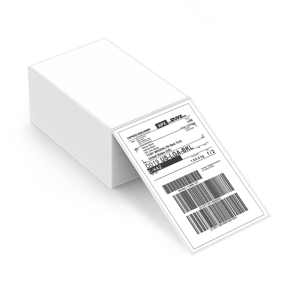 MUNBYN 4x6 Versandaufkleber ThermopapierKits - Weiß