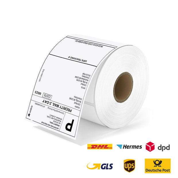 MUNBYN 4" x 6" Versandetiketten auf Rolle für Paketversand