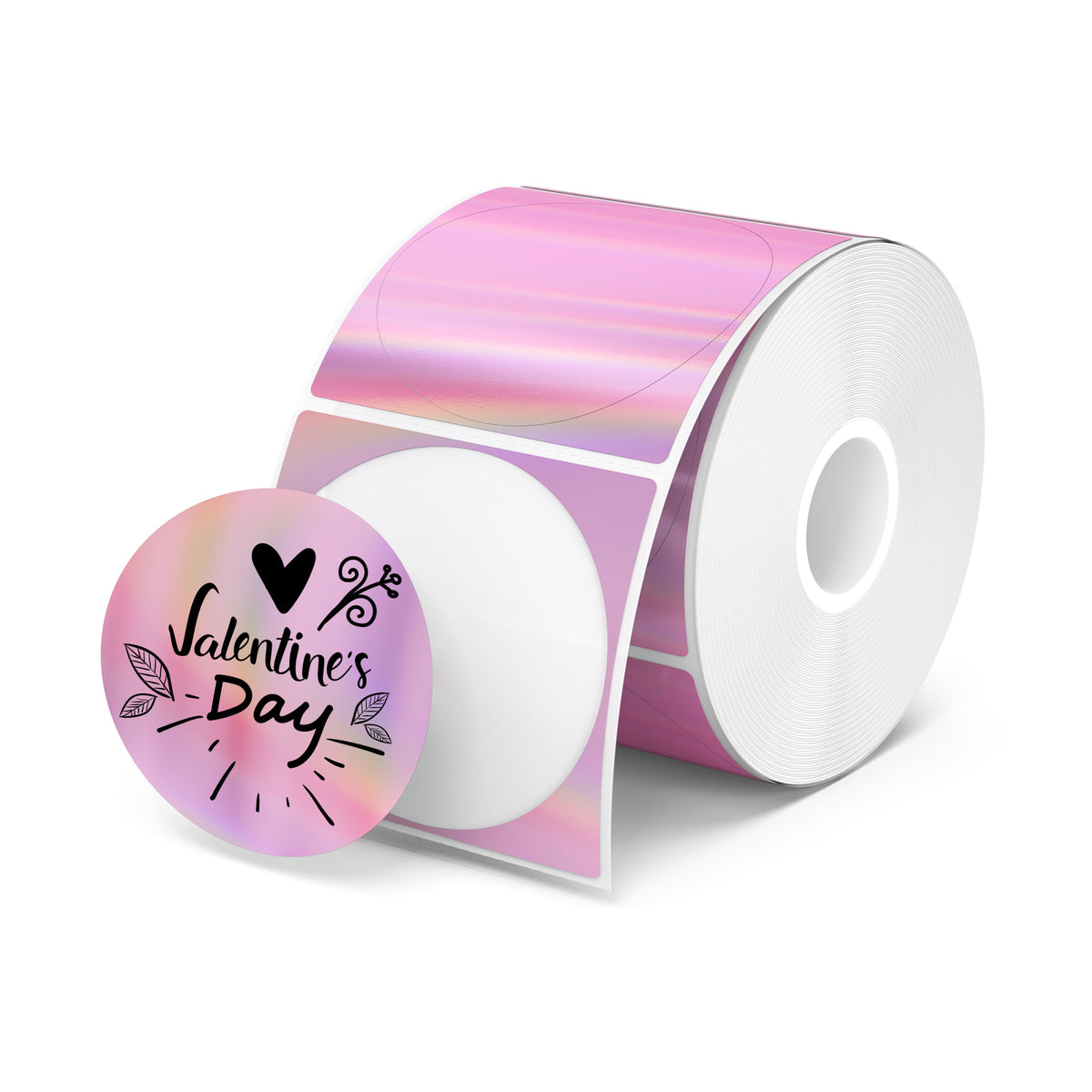 MUNBYN 2" Holografische Laser Thermoaufkleber-Etiketten 400 Etiketten/ Rolle