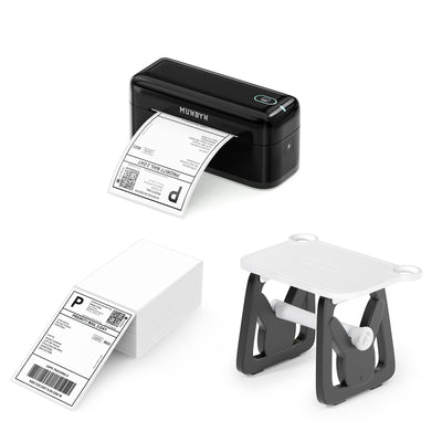 MUNBYN RW402B Bluetooth Thermal Label Printer Kit for Daily Shipping Labels