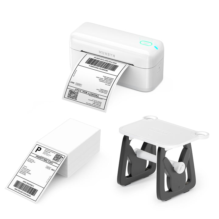 MUNBYN RW402B Bluetooth Thermodrucker Kit für tägliche Versandetiketten