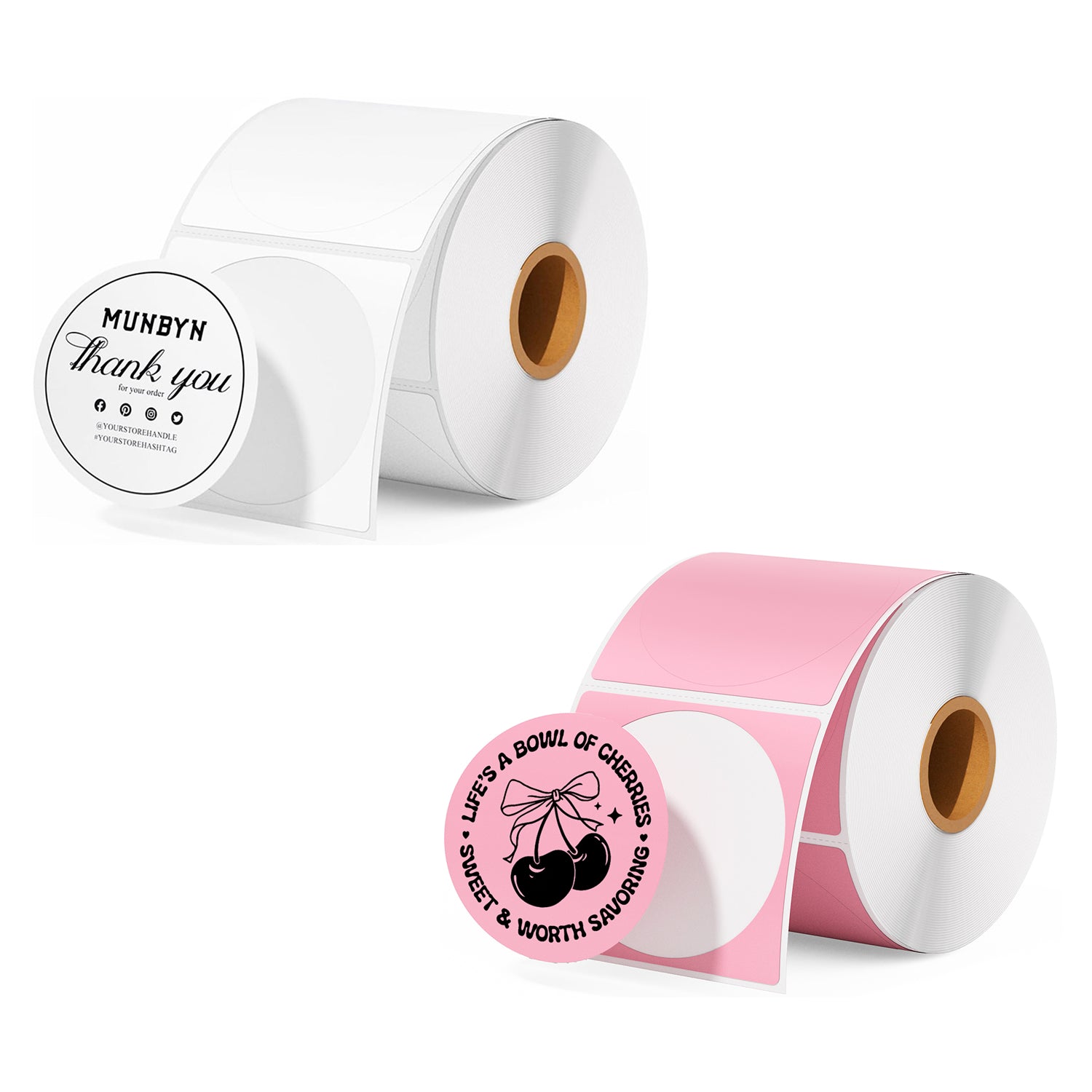 2" round full-color label