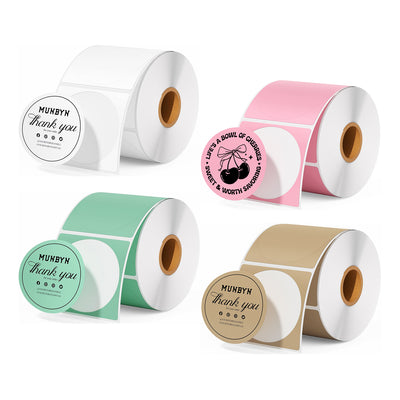 2" round full-color label
