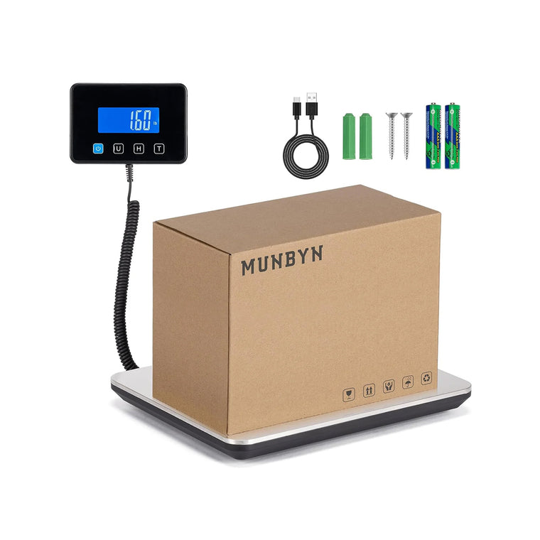 MUNBYN IPS03 200kg digitale Paketwaage für schwere Pakete