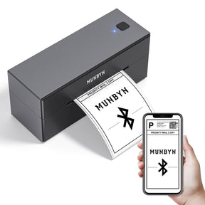 Der Bluetooth-Drucker P129 unterstützt den Betrieb auf Mobilgeräten über die MUNBYN Print-App. 