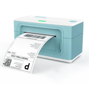Die MUNBYN-Thermoetikettendrucker sind in vier Farben verfügbar: Rosa, Grau, Weiß und Grün.